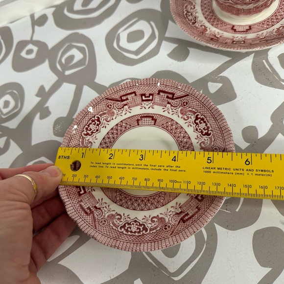 Set of 3 Royal Wessex Pink Willow Rosa Cup & Saucer Set Made in England - Picture 12 of 13